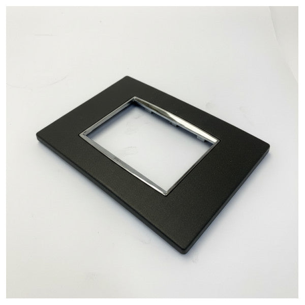 Vimar Eikon Classic Abdeckplatte 3-Module Anthrazit Matt - 20653.C15 