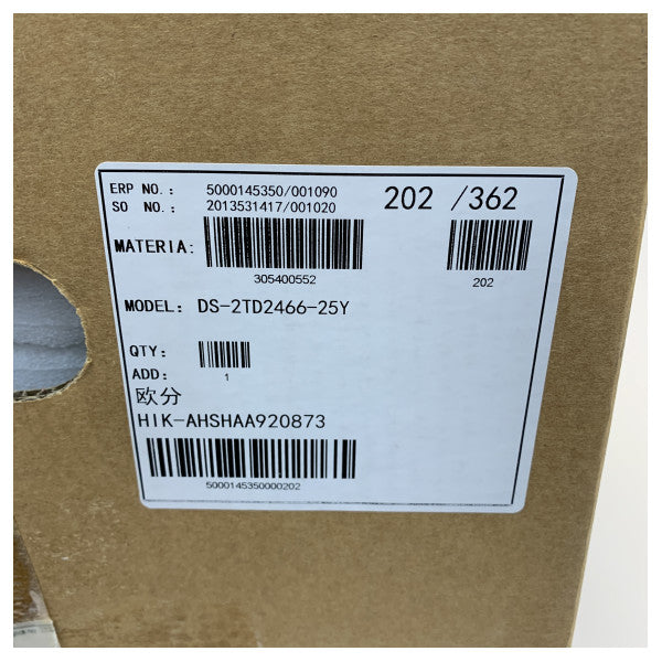 Hikvision DS-2TD2466-25Y Kamera Termali Resistente għall-Esplosjoni Sigurtà 640 x 512 