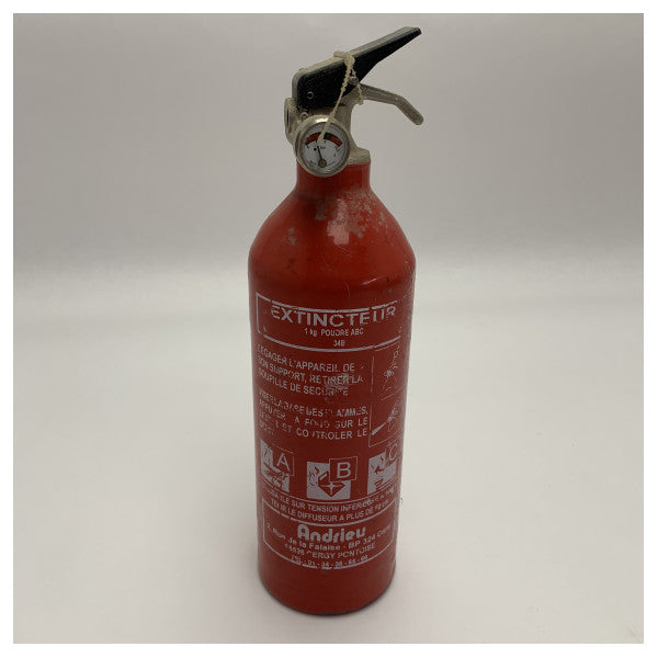 طفاية حريق مسحوق ABC بوزن 1 كجم من نوع Andrieu 2000-57 Compact 