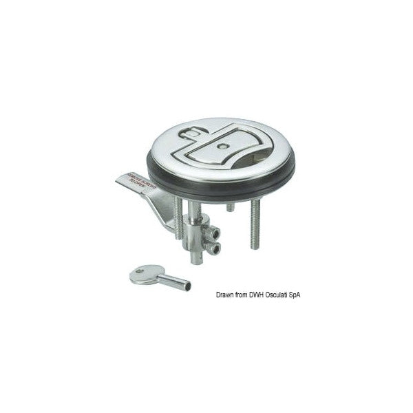 Osculati Lift and turn flush latch Stainless Steel with lock €60 - 38.152.41 