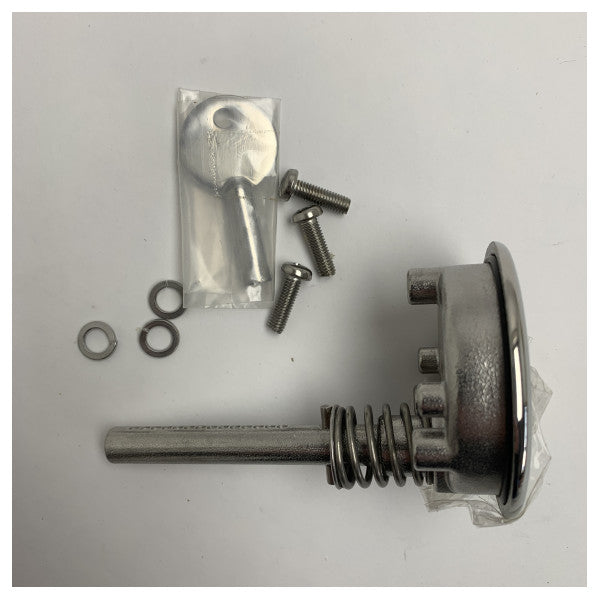 Osculati Lift and turn flush latch Stainless Steel with lock €60 - 38.152.41 