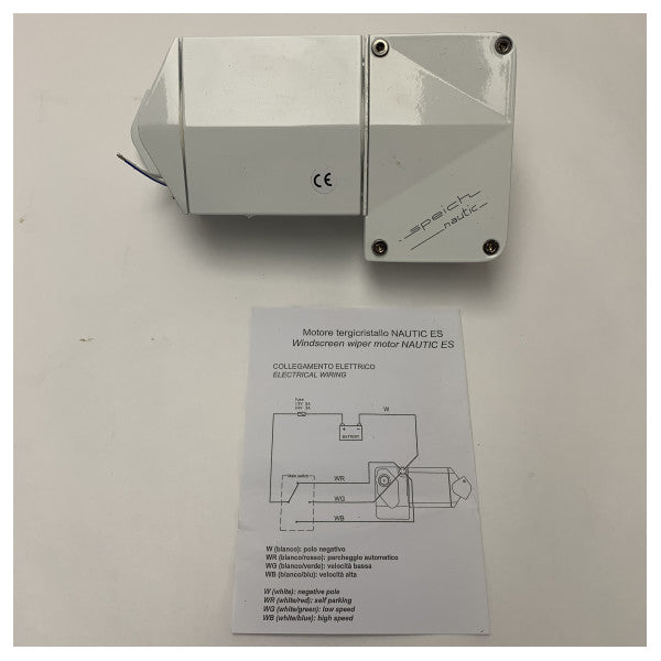 Speich Marine Grade 12V DC Υψηλής Ροπής Κινητήρας Υαλοκαθαριστήρα 15 mm - 12nm - ES1238 
