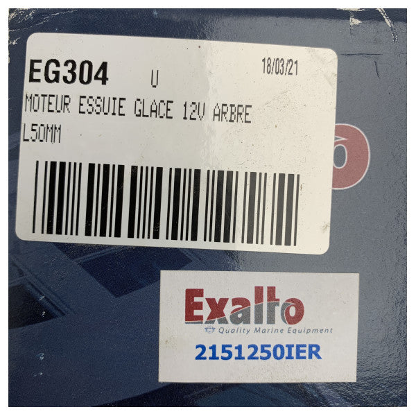 Moteur d'essuie-glace EXALTO type 215BD | 12-24V | Arbre 25 mm 