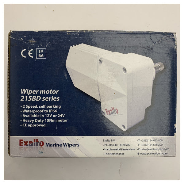 Moteur d'essuie-glace EXALTO type 215BD | 12-24V | Arbre 25 mm 