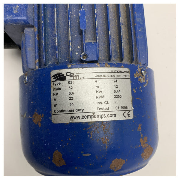 KORIŠTENA CEM EP03.025B.002 Mjedena pumpa za samousisavanje 025-230M 24V - 52L/min 
