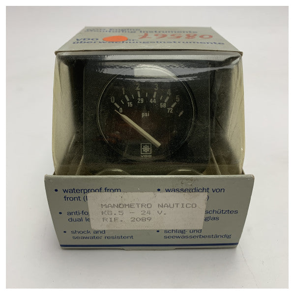 VDO N02 120 402 oil pressure gauge 24V black