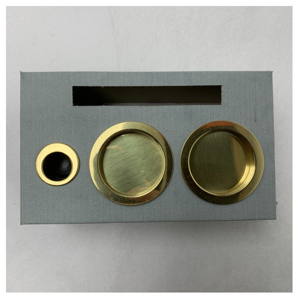 Wurth dörrlåssats i guld och mässing - 0695.320.021