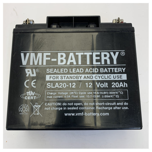 VMF-BATTERY SLA20-12 AGM-akku 12V 20Ah Marine VRLA suljettu lyijyakku 