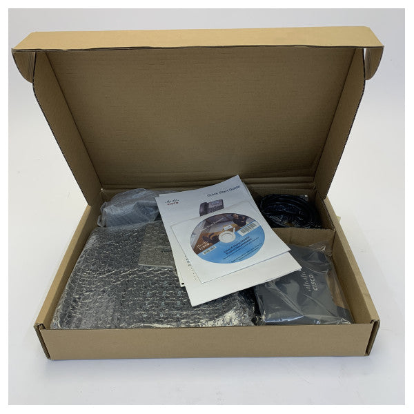 Teléfono VoIP Cisco SPA504G de 4 líneas PoE con cable 