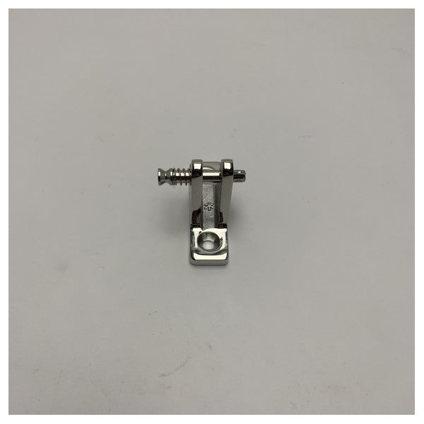 Deck Hinge with Quick-release Pin for a Boat with Bimini Top