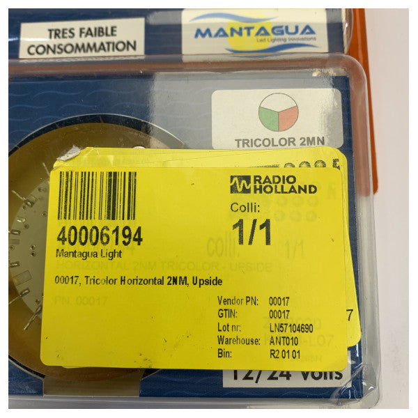 Mantagua 00017 Τρίχρωμο Φως Πλοήγησης Οριζόντιο 2 NM Marine LED 
