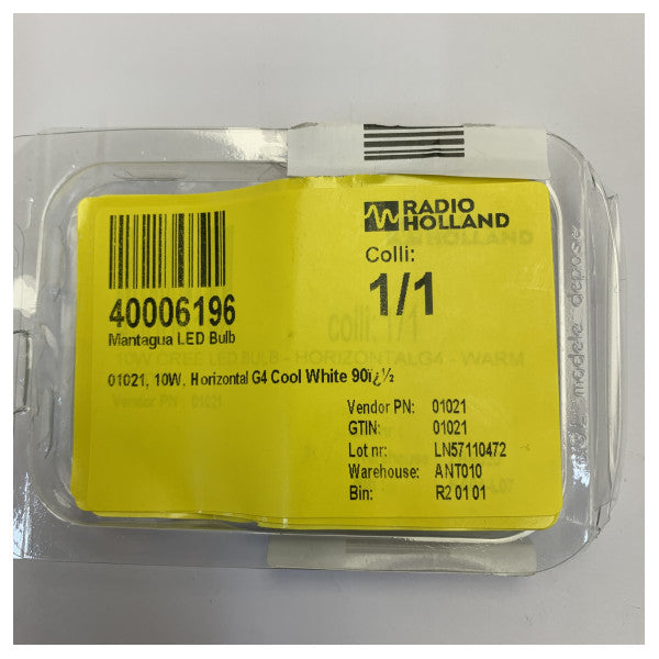 Mantagua 01021 LED Lamba G4 Yatay 10W Soğuk Beyaz 90 Deniz Aydınlatması 