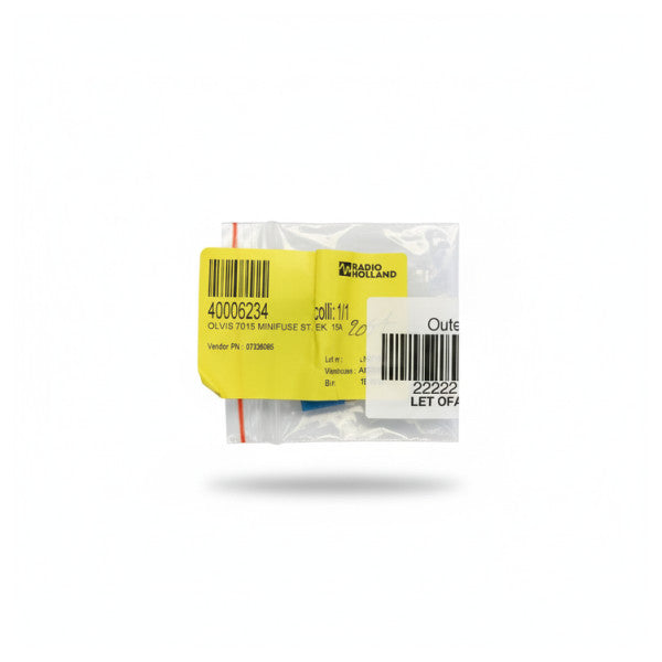 Fusible mini lame IMAX Olvis 7015 15A bleu pour automobile et marine 