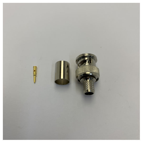 Telegärtner BNC Male Crimp Connector 75 Ohm for RG6 Coax