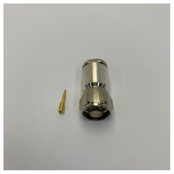 Conector RF N macho para cable coaxial RG214 