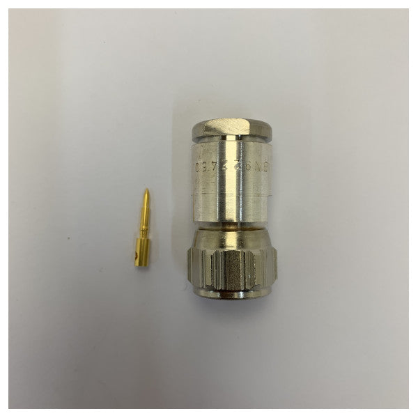 Conector RF N macho para cable coaxial RG214 