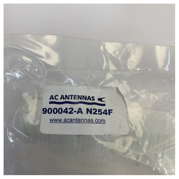 AC Antennas N254F Supporto per corrimano - Supporto per antenna in PVC - 1 pollice 14 TPI - Accessori nautici per yacht 