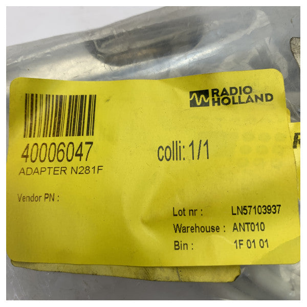 AC Antennas N281F Marine -antenniadapteri - 1 tuuma 14 TPI - RVS 