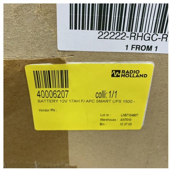 APC by Schneider Electric RBC7 UPS Replacement Battery Cartridge for Smart-UPS 1500 