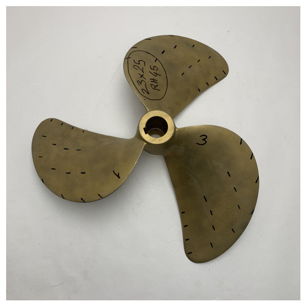 France Helices D23xP25 дюймів RH45 630 бронзовий 3-лопатевий морський гребний гвинт для довговічної та ефективної роботи човна