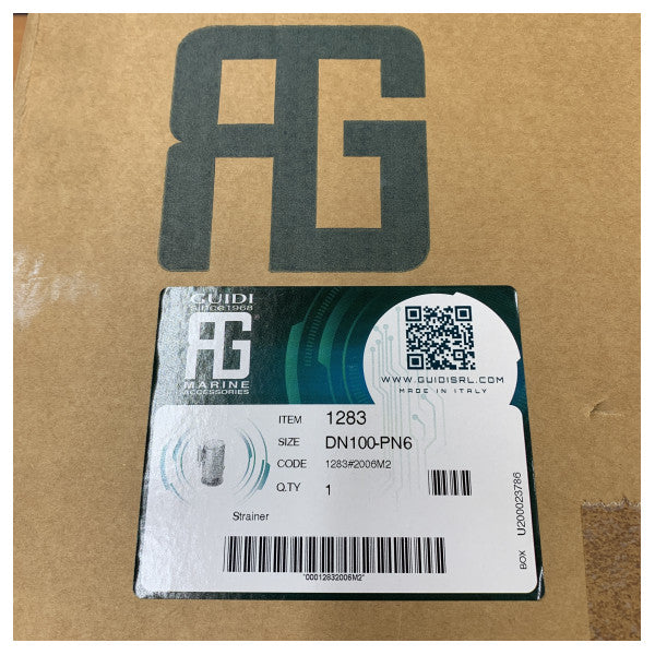 Guidi Bronz Su Süzgeci Dikey Alım DN100-PN6 - 1283.2006M2 