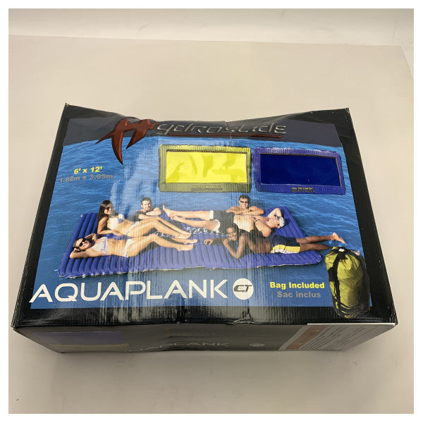 Doca flutuante insuflável Hydroslide Aqua Plank 12 x 6 pés - HSL612