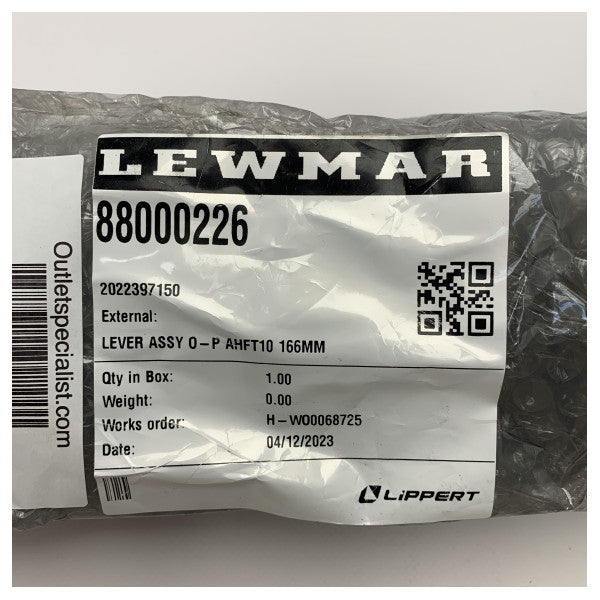 Lewmar AHFT10 166mm kol tertibatı - 88000226