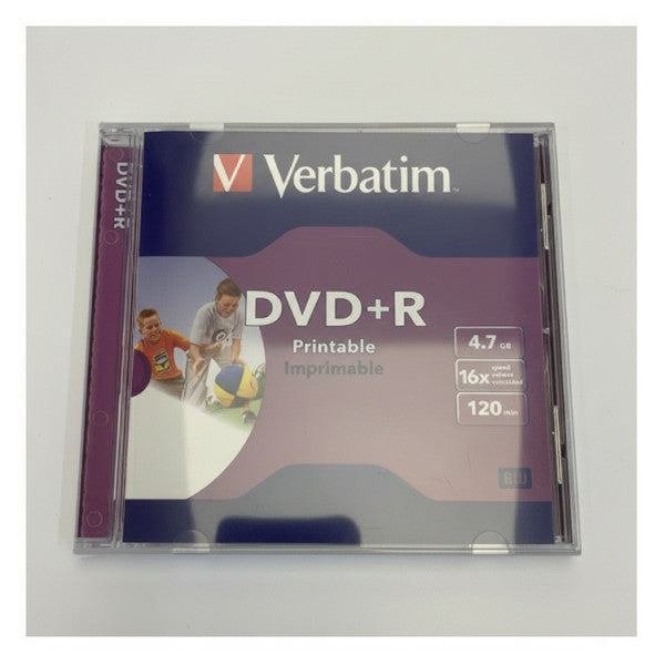 Verbatim 43508 DVD+R 4.7GB 16X mustesuihkutulostettava - 10 kappaletta Jewel-kotelossa 