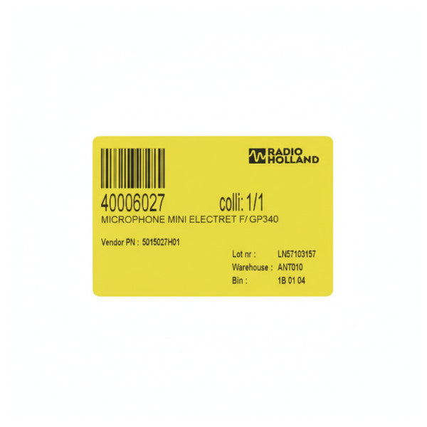 Motorola 5015027H01 GP340 Çift Yönlü Radyo için Elektret Mikrofon - Deniz Elektroniği 