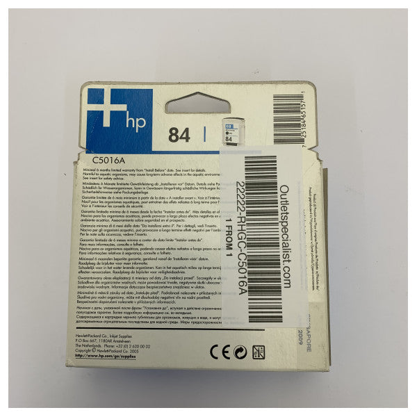HP No. 85 Siyah Mürekkep Kartuşu C5016A - Orijinal Mürekkep Kartuşu 