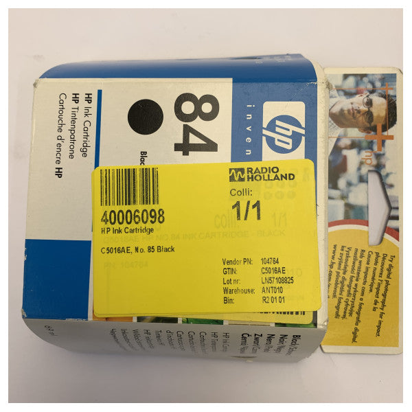 HP No. 85 Siyah Mürekkep Kartuşu C5016A - Orijinal Mürekkep Kartuşu 