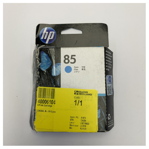 Cartucho de tinta HP No. 85 C9425A cian - Tinta original para impresora HP 