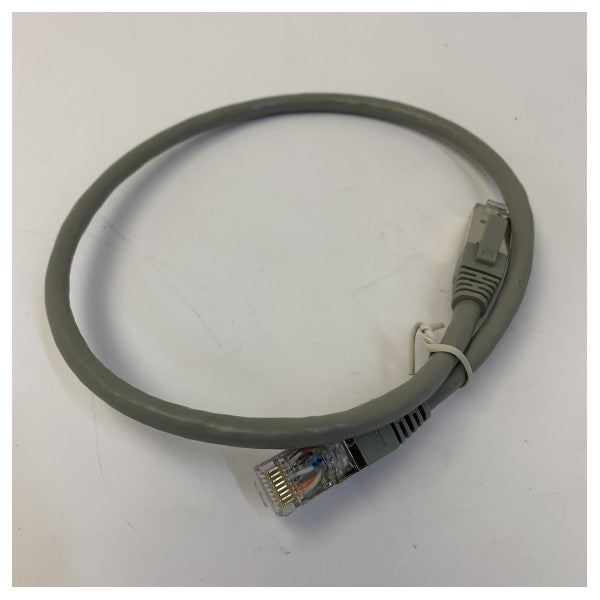 Cat6a SSTP -patch-kaapeli 0,5 m - suojattu Ethernet-kaapeli harmaa 
