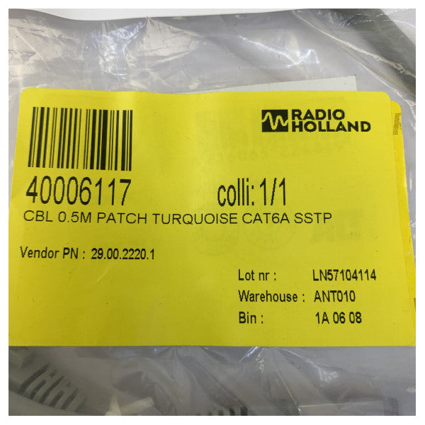 Cat6a SSTP Câble de brassage 0,5 m - Câble Ethernet blindé gris 