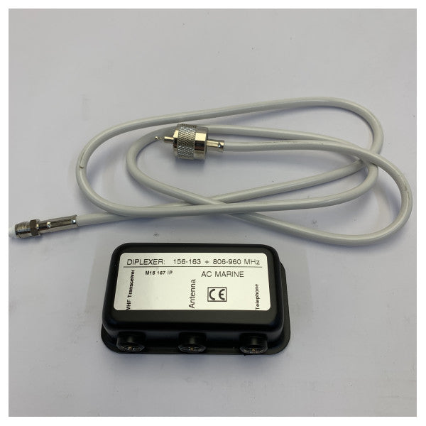 Antenne marine AC Antennas CELtwin2 VHF/cellulaire multi-bande 3 dB omnidirectionnelle 