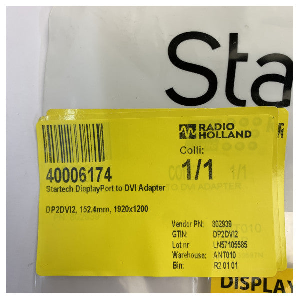 StarTech.com DisplayPort - DVI -sovitin DP2DVI2 - 1920x1200 