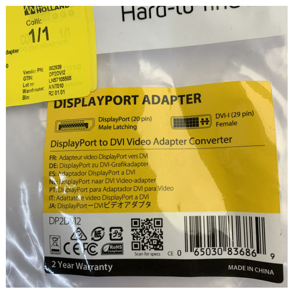 StarTech.com DisplayPort - DVI -sovitin DP2DVI2 - 1920x1200 