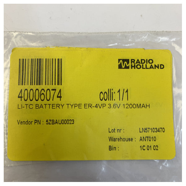 Akumulator Maxell ER-3VP do JRC JAX-90/9A Weather Fax - 3,6 V 1200 mAh akumulator morski 