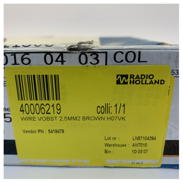 H07V-K cavo di installazione flessibile 2,5 mm marrone 