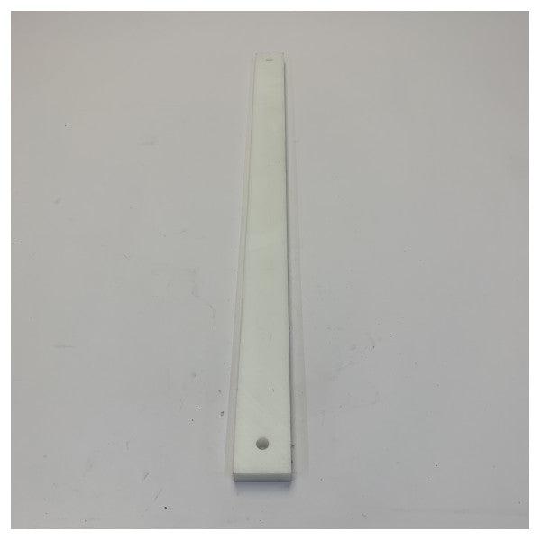 Tira de plástico HMPE HD500 Ertalon - cepillada - 600x40x15mm - blanca - herrajes para yates 