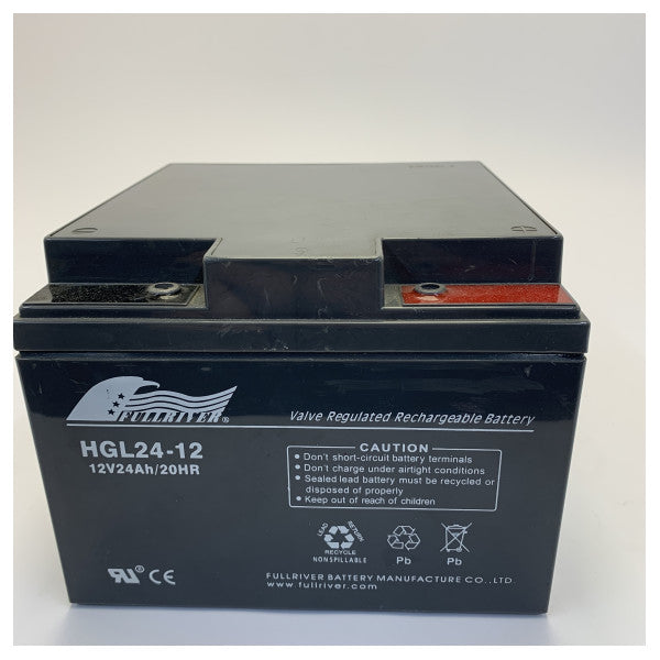 Batterie Fullriver CP24-12 VRLA AGM 12 V 24 Ah - Batterie marine et pour yacht 