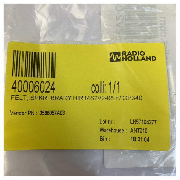 Motorola 3586057A03 Flex Speaker Felt Pad Għal GP340 Walkie-Talkie - Aċċessorju tar-Radju 
