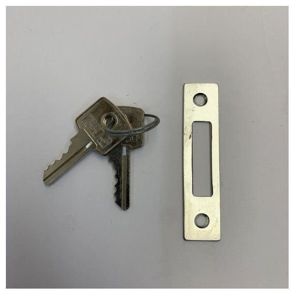 Yale Fechadura Externa para Porta Cromada - Ferragens para Iate - 1827 