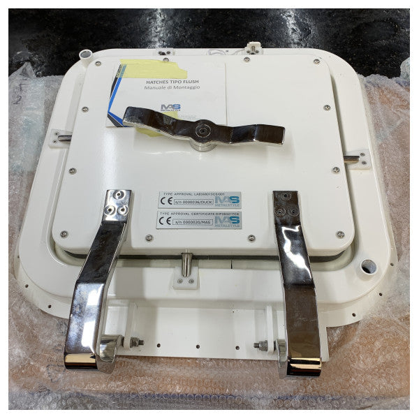 Metastyle Type Approval WT A30 FD Rustfrit Stål Åbningslåg 490 x 430 mm - 379480 