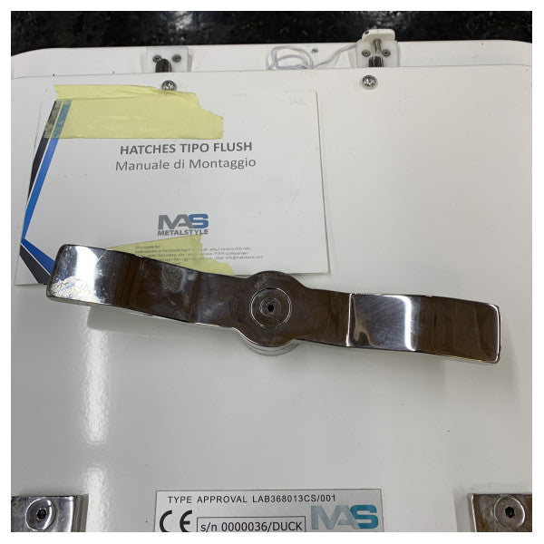 Metastyle Type Approval WT A30 FD Rustfrit Stål Åbningslåg 490 x 430 mm - 379480 