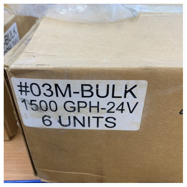 Rule 1500 Båtbilgepump 24V - 1500 GPH 5800L/Timme 