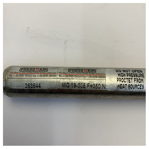 RAM Gazlı Yay Paslanmaz Çelik AISI 316 - 521mm 350N 19/8-205 Yat Donanımı 
