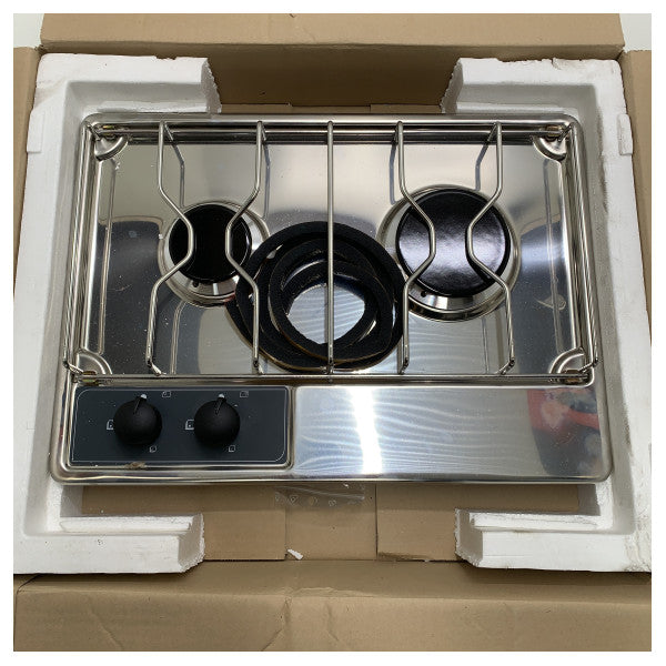 ENO 2-burner stainless steel build in gas stove - 89057