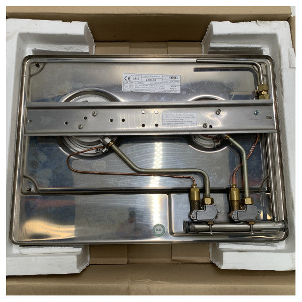 ENO 2-burner stainless steel build in gas stove - 89057