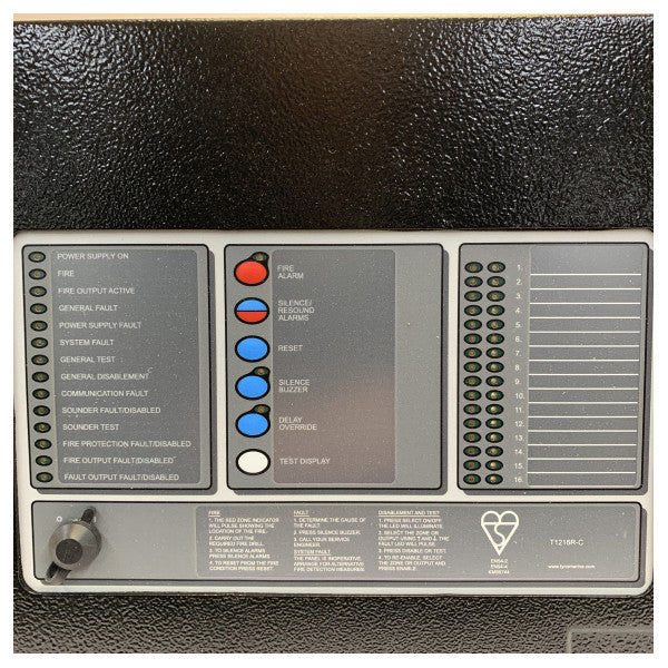 Sailor Tyco T1216R-C Marine brannalarmpanel - brannalarmkontrollpanel - Wheelmark 